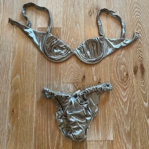 Isa Boulder Steel (Silver) Bikini Sz M